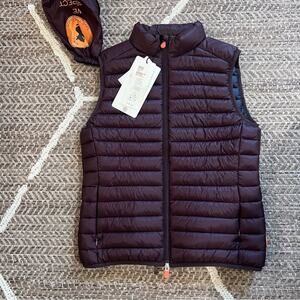 Save the duck charlotte puffer vest sz small womens
